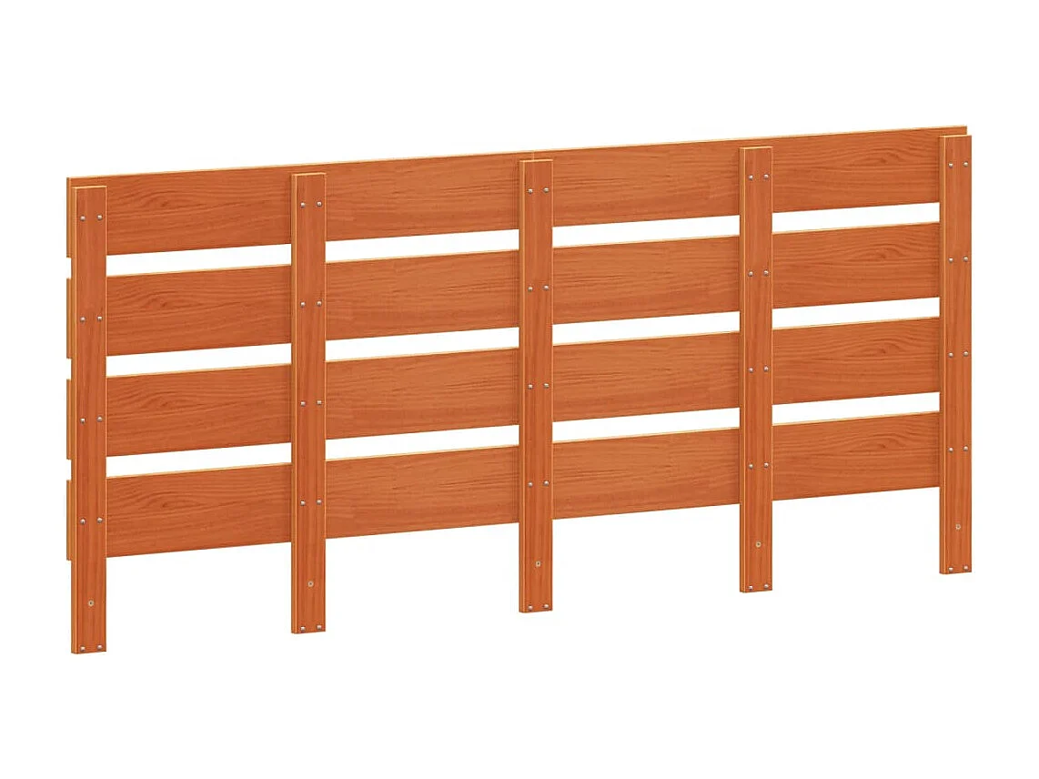 Tête de Lit | Panneau de tête pour lit Moderne cire marron 135 cm bois massif de pin