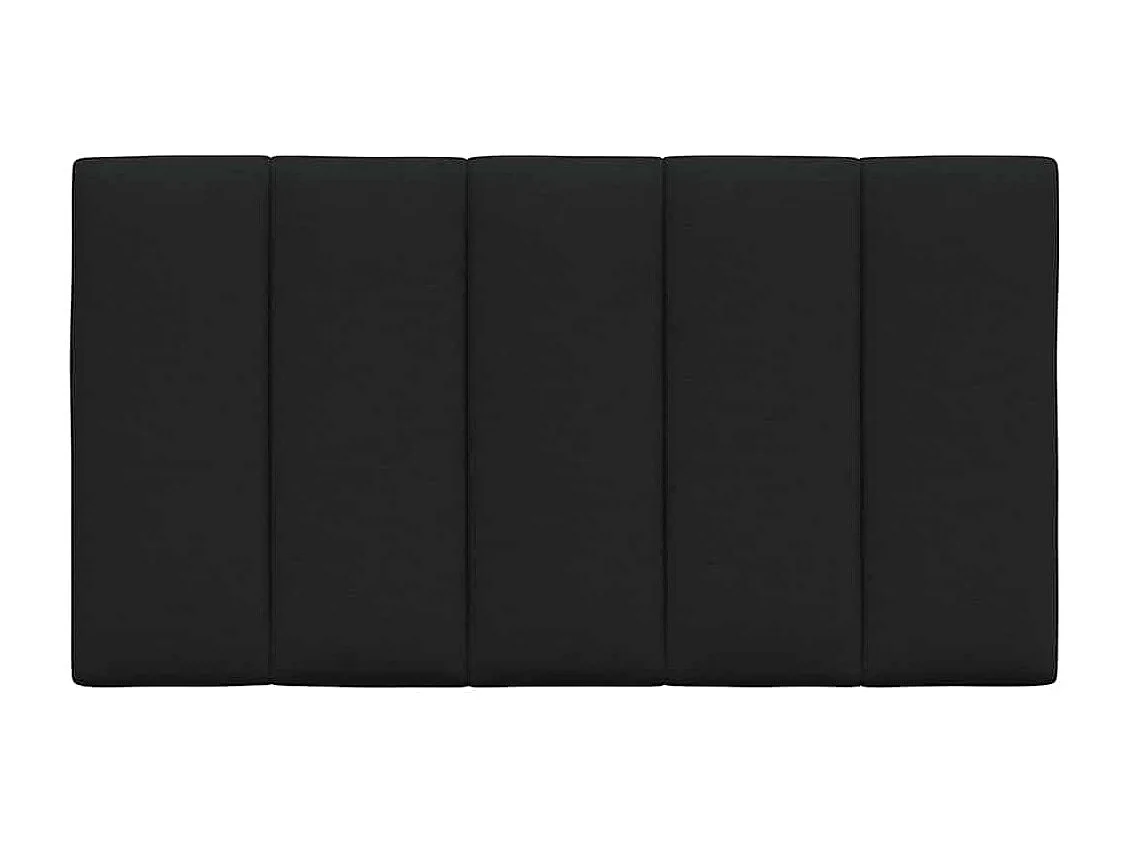 Cabecero de Cama | Cabezal de cama | Mueble de cabecero acolchado Hanko tela negro 80 cm