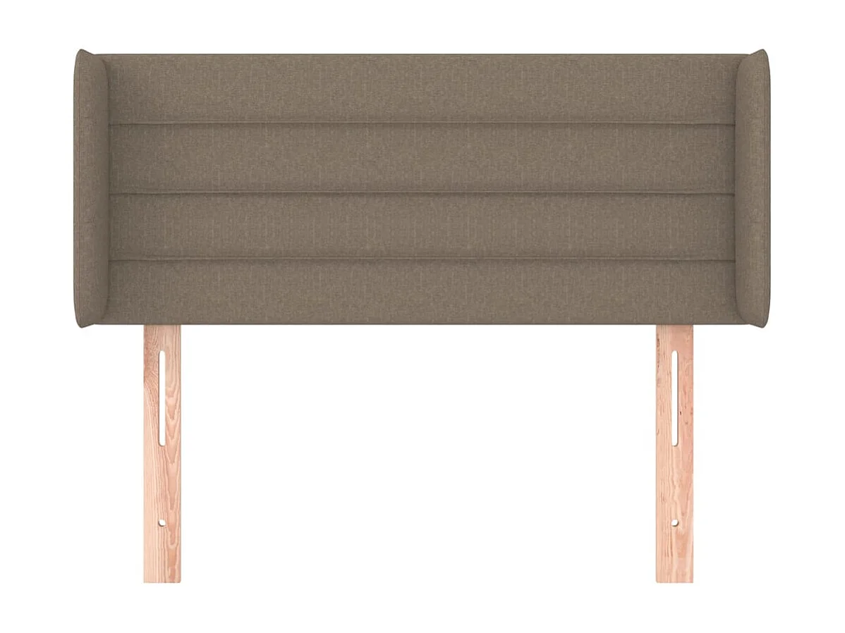 Mueble cabecero | Cabezal de cama | Cabecero de tela gris taupe 83x16x78/88 cm