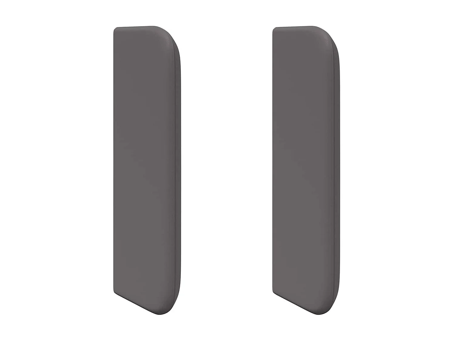 Oreilles de Tête de Lit | tête pour lit Moderne 2 pcs Gris 40 x 16 x 5 cm Faux cuir