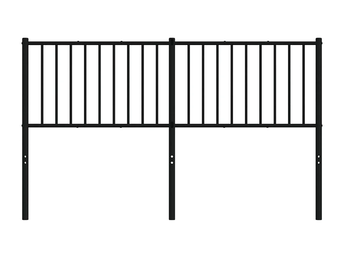 Mueble cabecero | Cabezal de cama | Cabecero de metal negro 160 cm