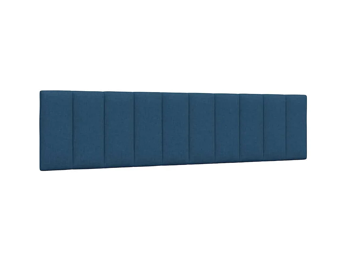 Cabecero de Cama | Cabezal de cama | Mueble de cabecero acolchado Hanko tela azul 200 cm
