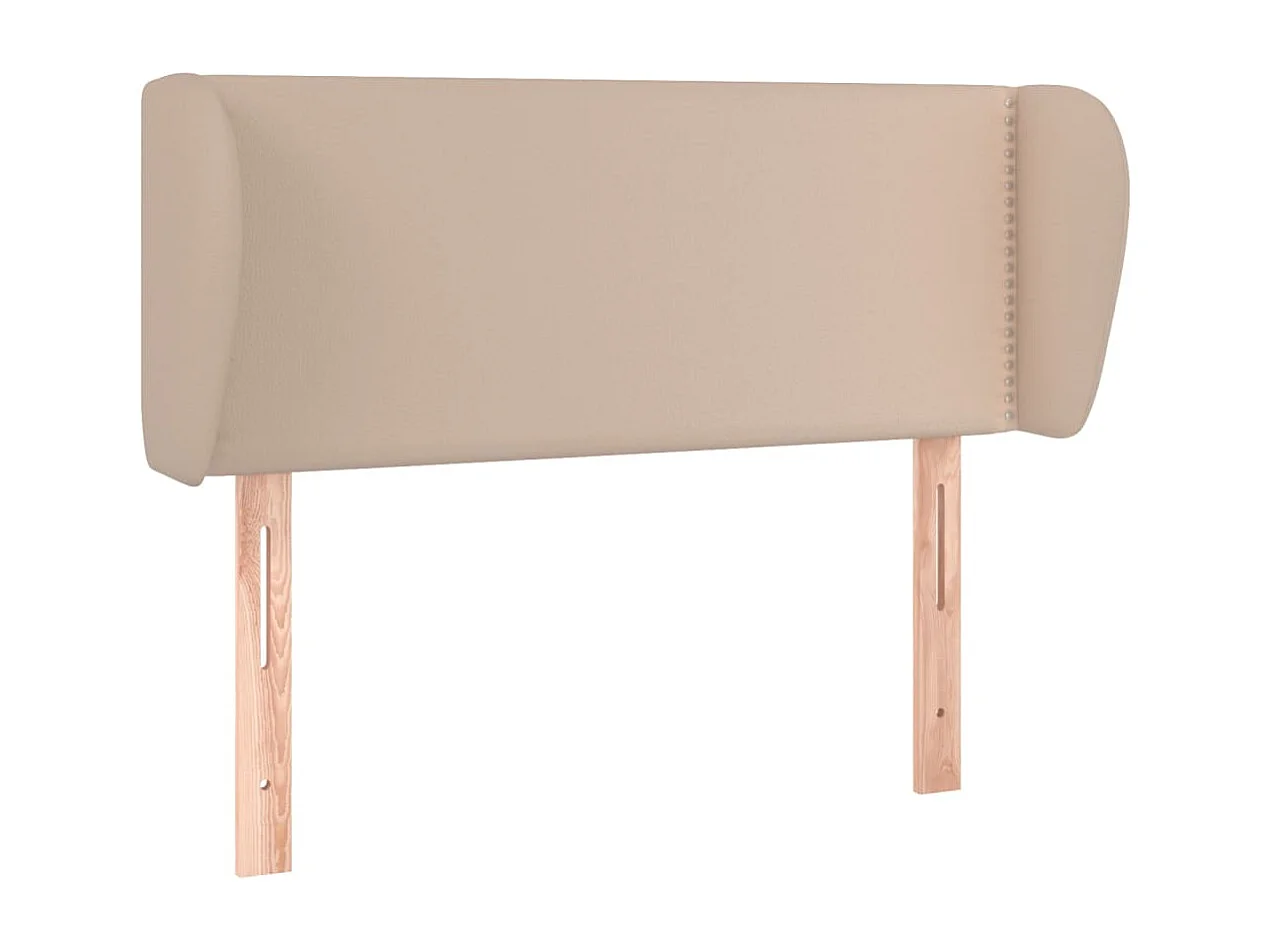 Tête de Lit | Panneau de tête pour lit Moderne avec oreilles Cappuccino 83x23x78/88 cm Similicuir