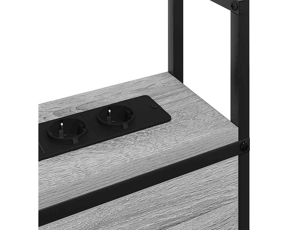 Tête de Lit de rangement | Panneau de tête pour lit Sonoma gris 100 cm Bois d'ingénierie