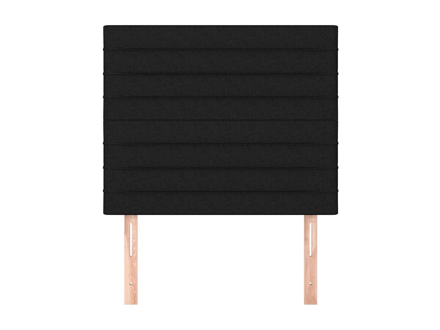 Têtes de lit | Panneaux de tête pour lit Moderne 2 pcs Noir 100x5x78/88 cm Tissu