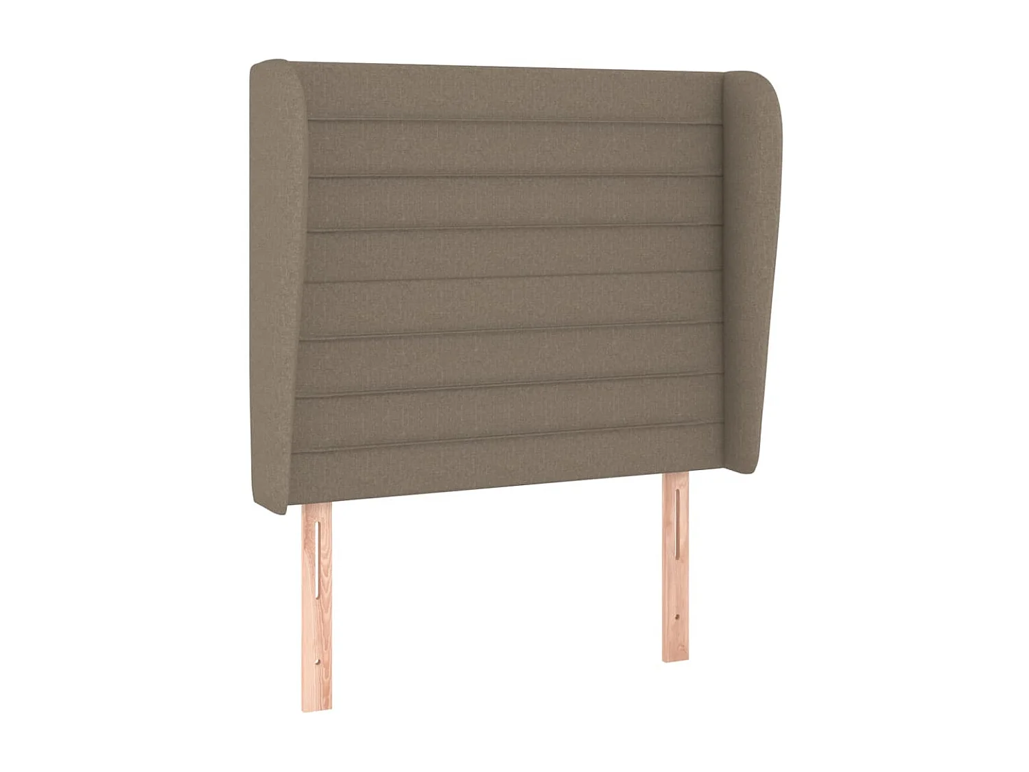 Tête de Lit | Panneau de tête pour lit Moderne avec oreilles Taupe 83x23x118/128 cm Tissu