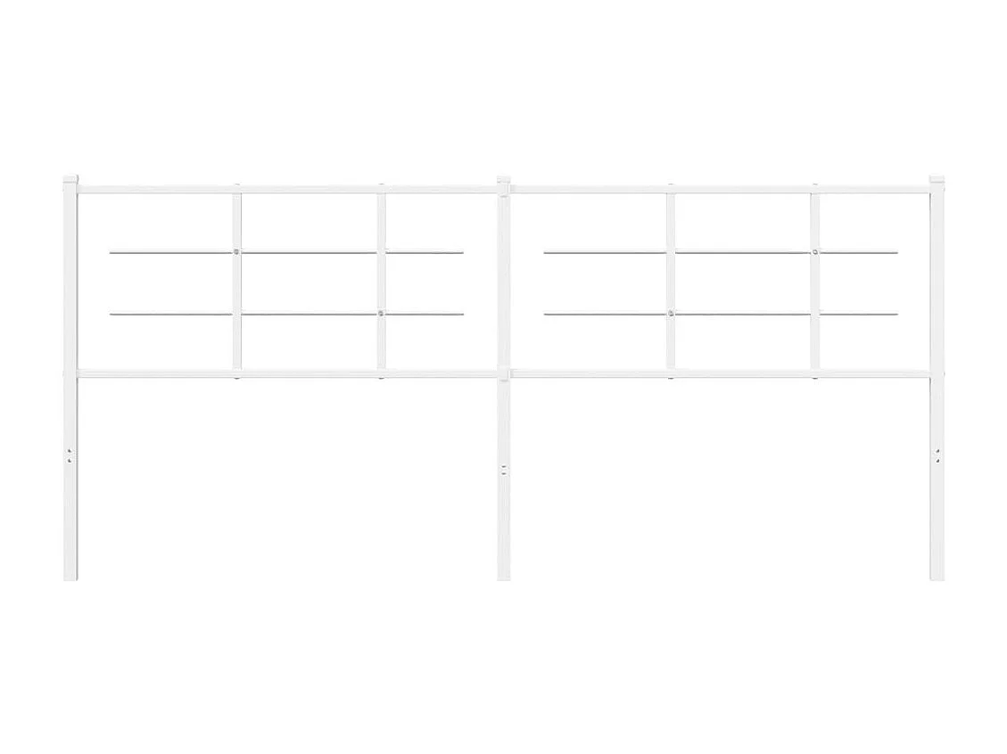 Mueble cabecero | Cabezal de cama | Cabecero de metal blanco 200 cm