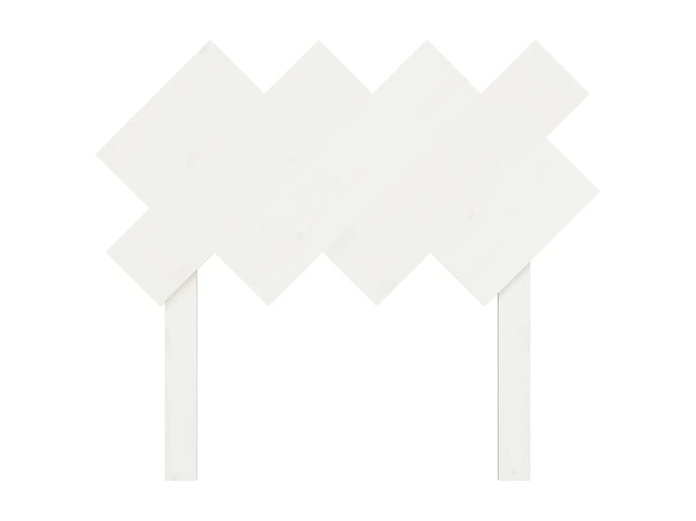 Hoofdbord | Hoofdeinde 92x3x81 cm massief grenenhout wit