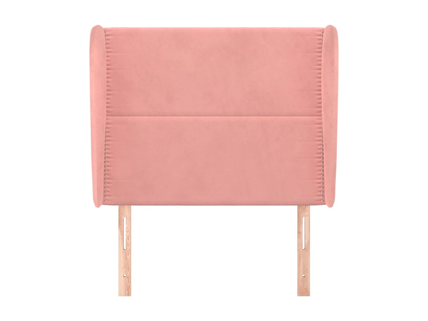 Tête de Lit | Panneau de tête pour lit Moderne avec oreilles Rose 93x23x118/128 cm Velours