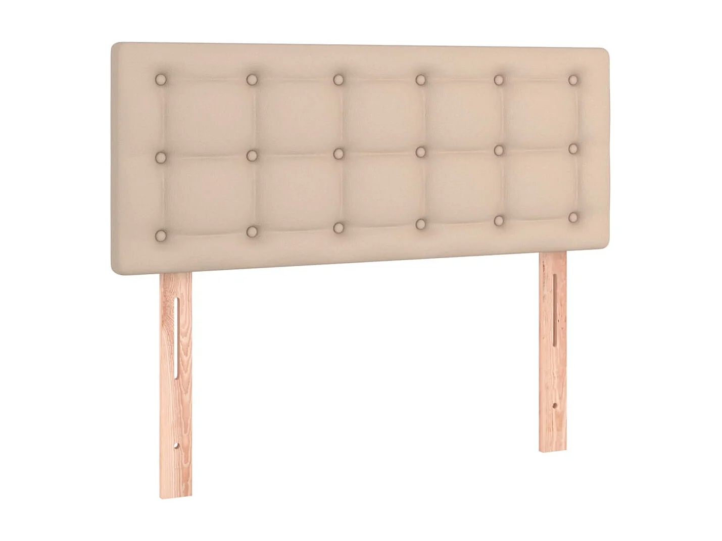 Tête de Lit | Panneau de tête pour lit Moderne à LED Cappuccino 90x5x78/88 cm Similicuir