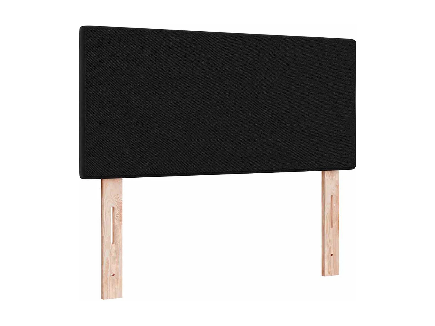 Tête de Lit | Panneau de tête pour lit Moderne avec des lumières à LED Réglable Noir 90 cm Velours