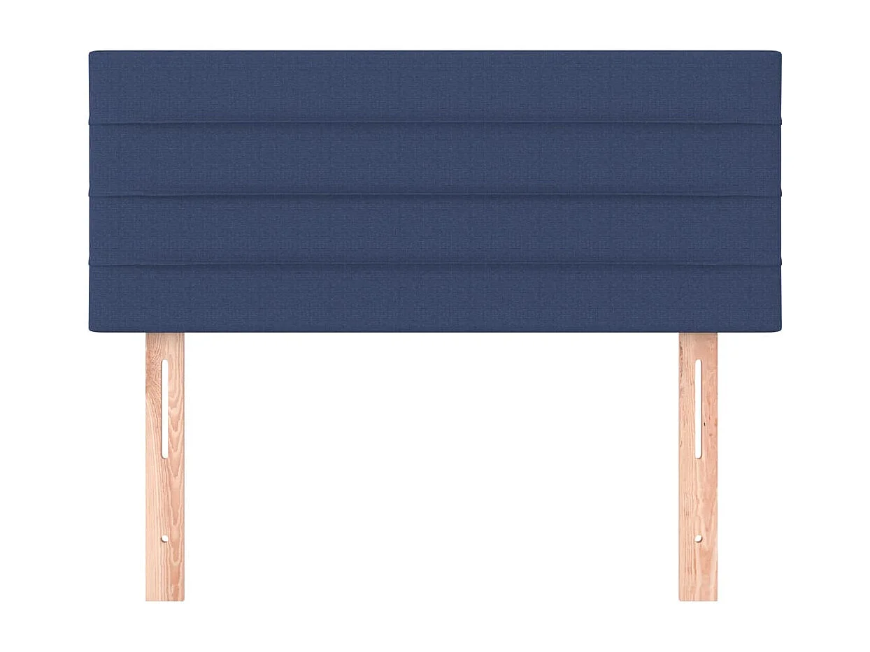 Tête de Lit | Panneau de tête pour lit Moderne Bleu 100x5x78/88 cm Tissu