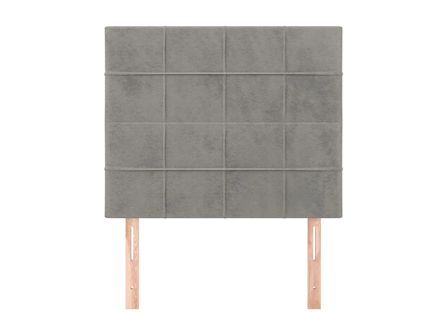 Cabeceros | Cabezal de cama | Mueble de cabecero 2 unidades de terciopelo gris claro 100x5x78/88 cm