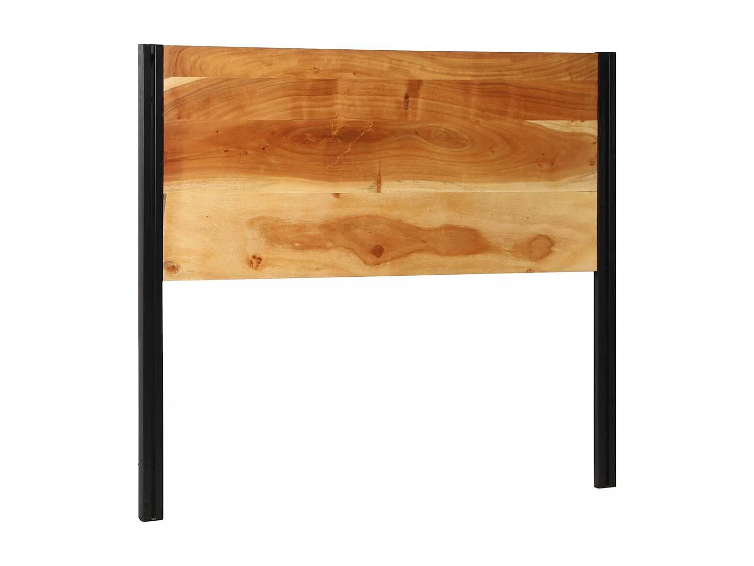 Tête de Lit | Panneau de tête pour lit Moderne 120 cm bois massif d'acacia et fer