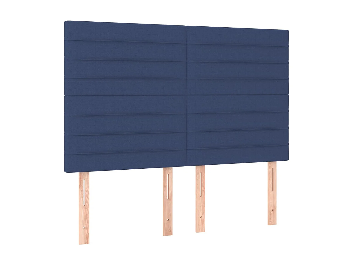 Hoofdbord | Hoofdeinde LED 144x5x118/128 cm stof blauw