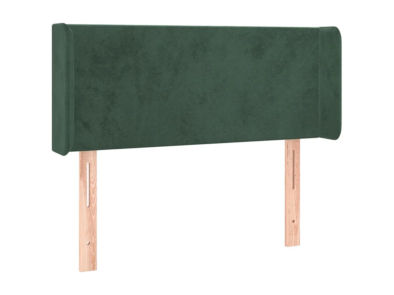 Hoofdbord | Hoofdeinde LED 103x16x78/88 cm fluweel donkergroen