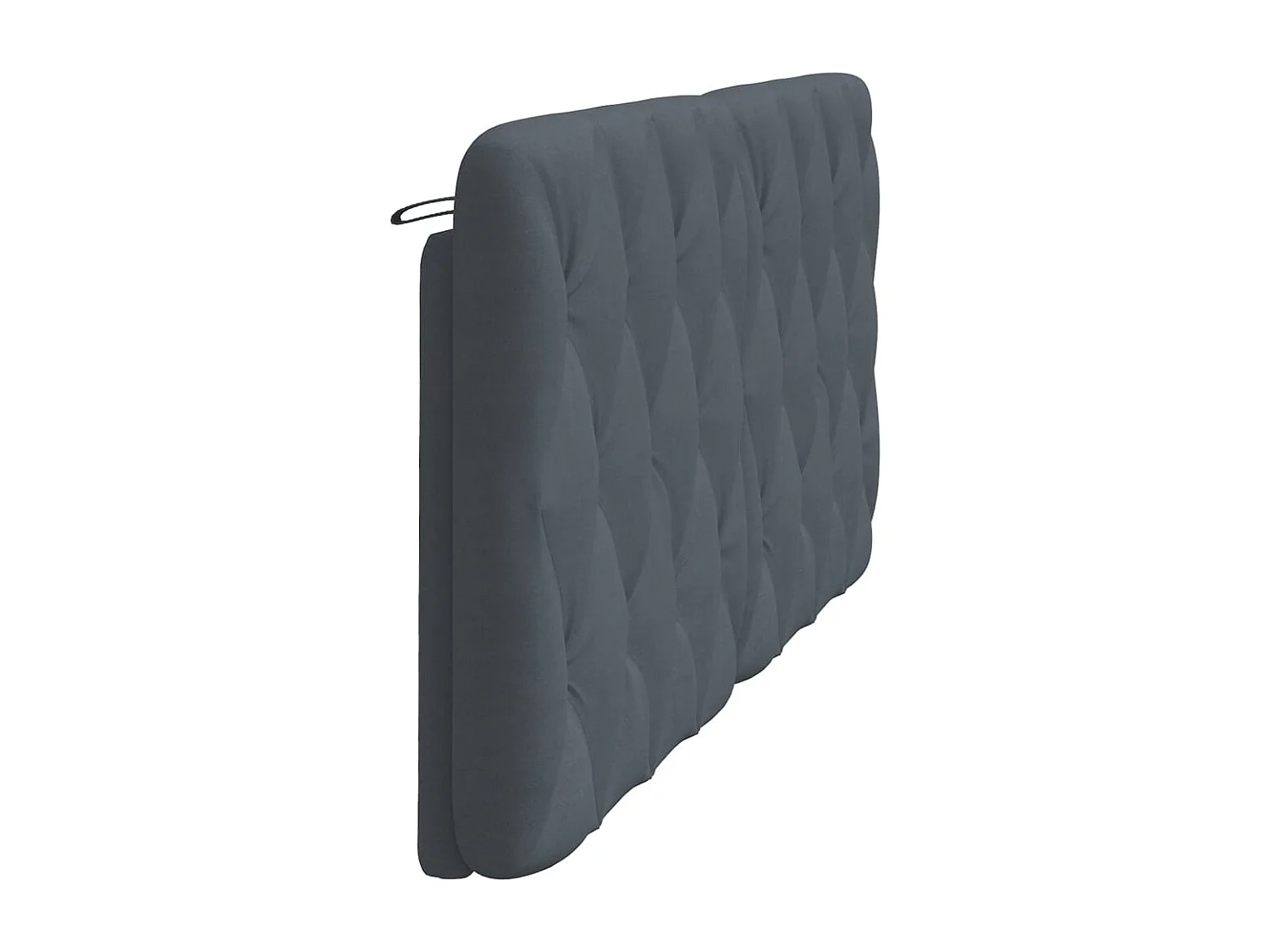 Tête de lit | Coussin de tête de lit | Tête de lit décoratif gris foncé 180 cm velours