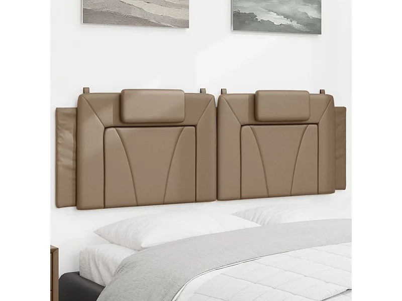 Tête de lit | Coussin de tête de lit | Tête de lit décoratif cappuccino 160 cm similicuir