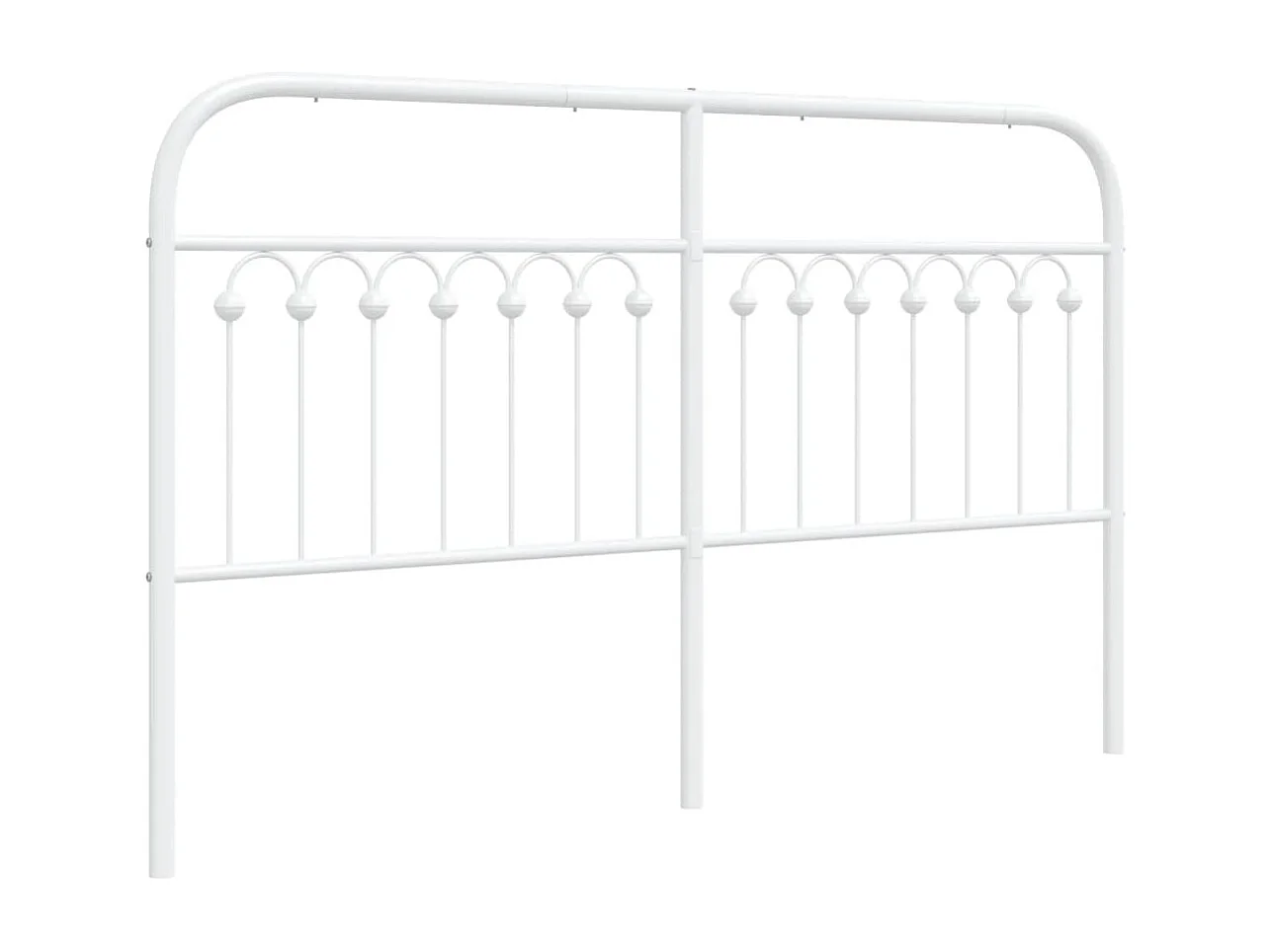 Tête de Lit | Panneau de tête pour lit Moderne métal blanc 160 cm