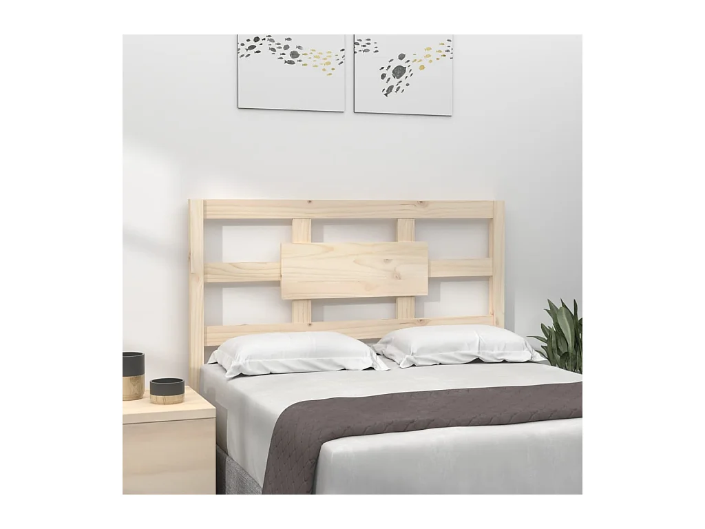 Cabecero de Cama | Cabezal de cama | Mueble de cabecero madera maciza de pino 95,5x4x100 cm