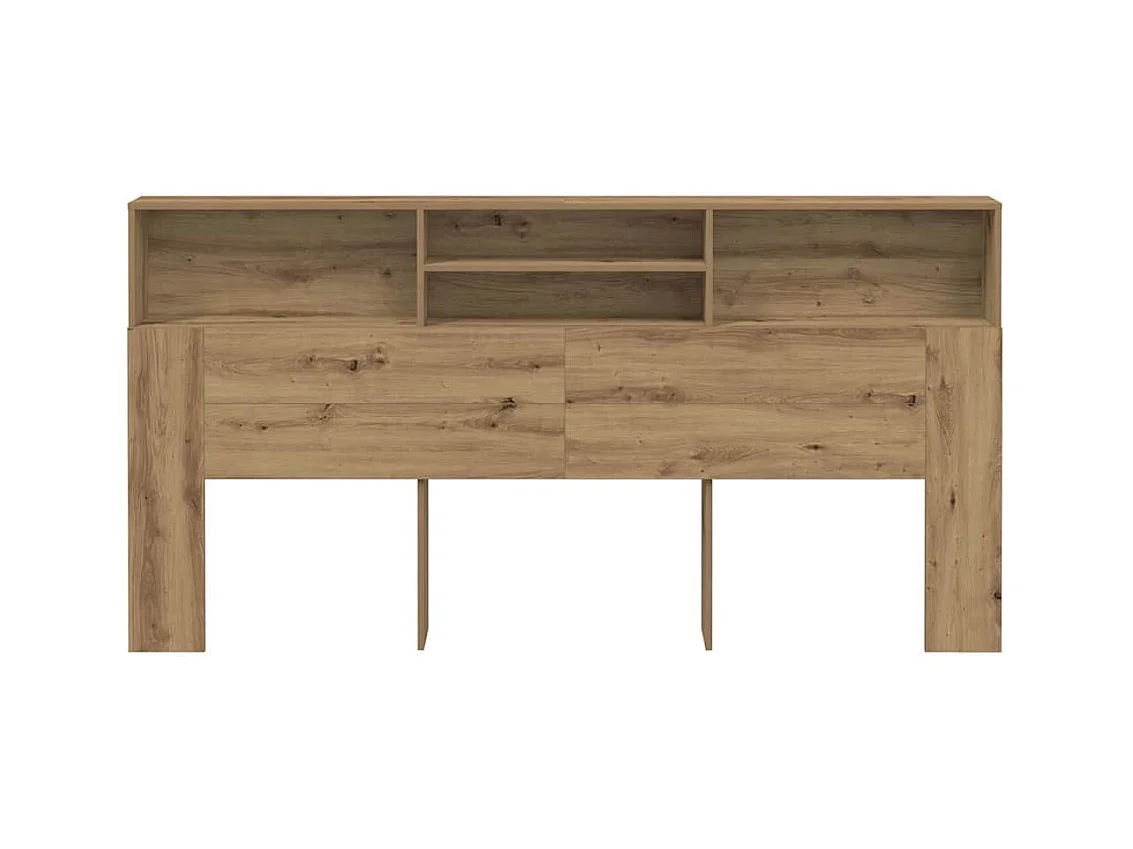 Mueble cabecero | Cabecero | Cabezal de cama armario madera roble artisian 200x19x103,5 cm