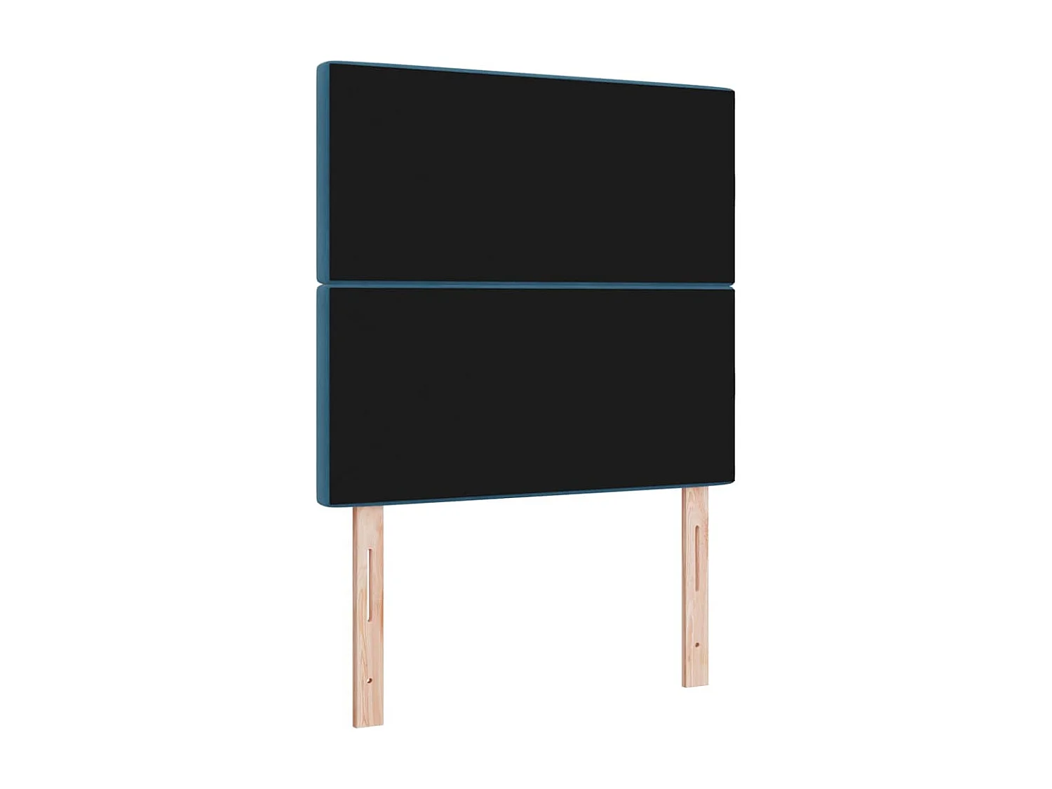 Tête de Lit | Panneau de tête pour lit Moderne LED Argyle Manuel Bleu foncé 100 cm Velours