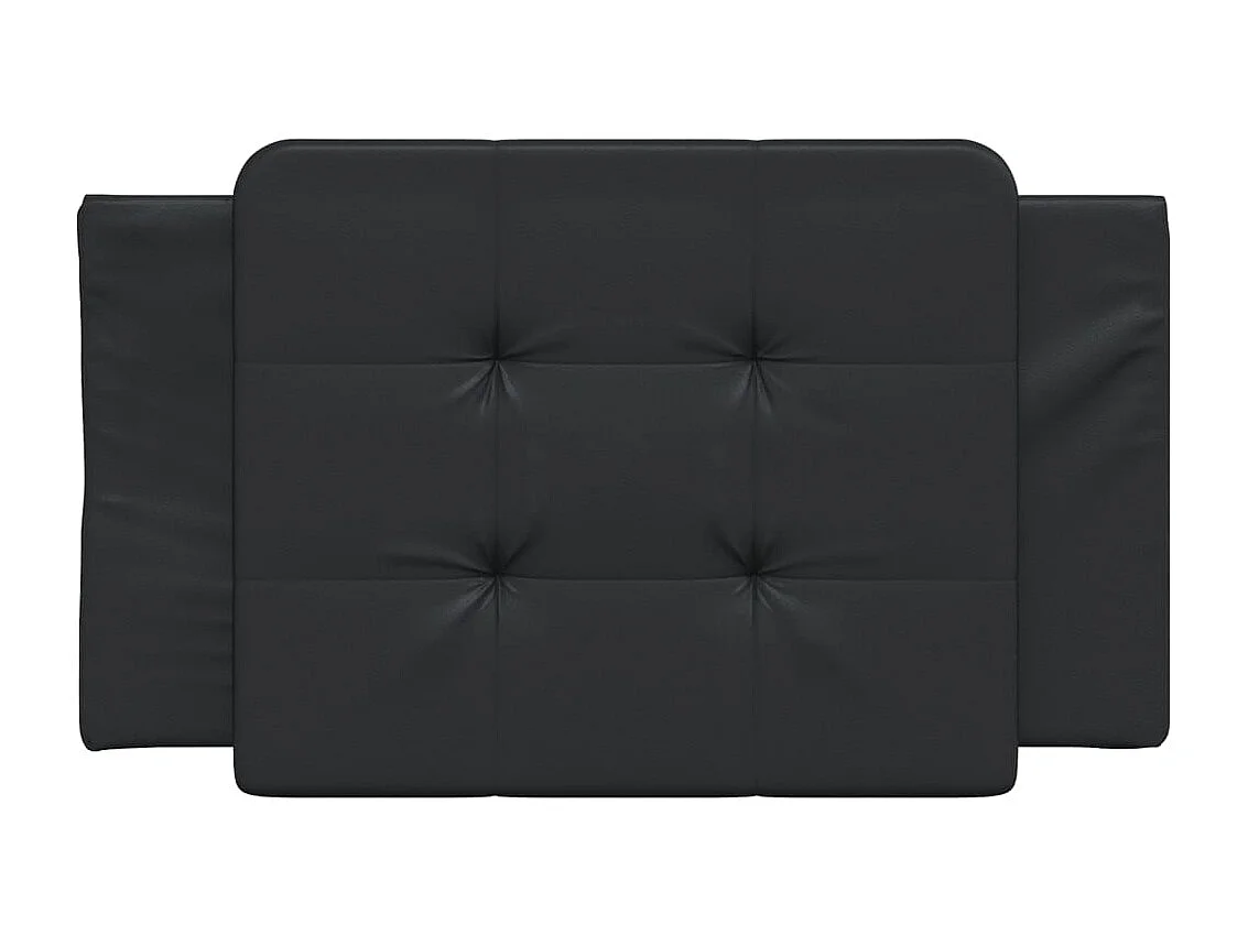 Tête de lit | Coussin de tête de lit | Tête de lit décoratif noir 80 cm similicuir