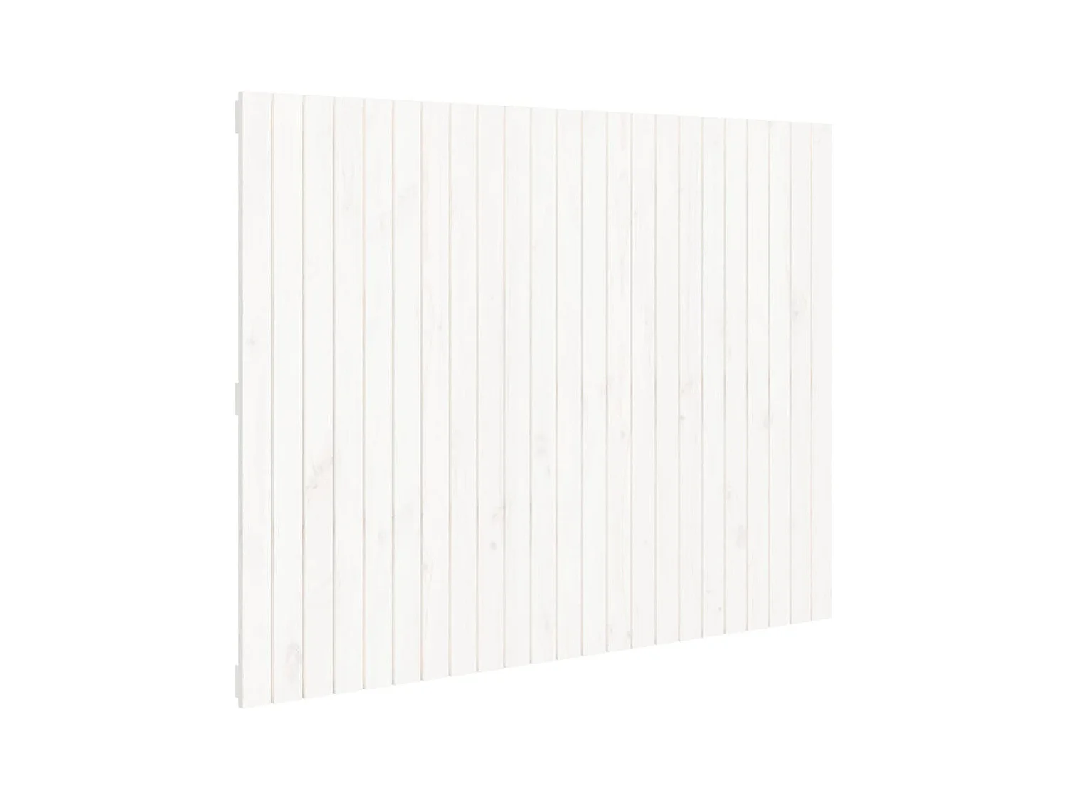 Cabecero cama | Cabezal de cama | Mueble de cabecero de pared madera maciza pino blanco 146,5x3x110 cm