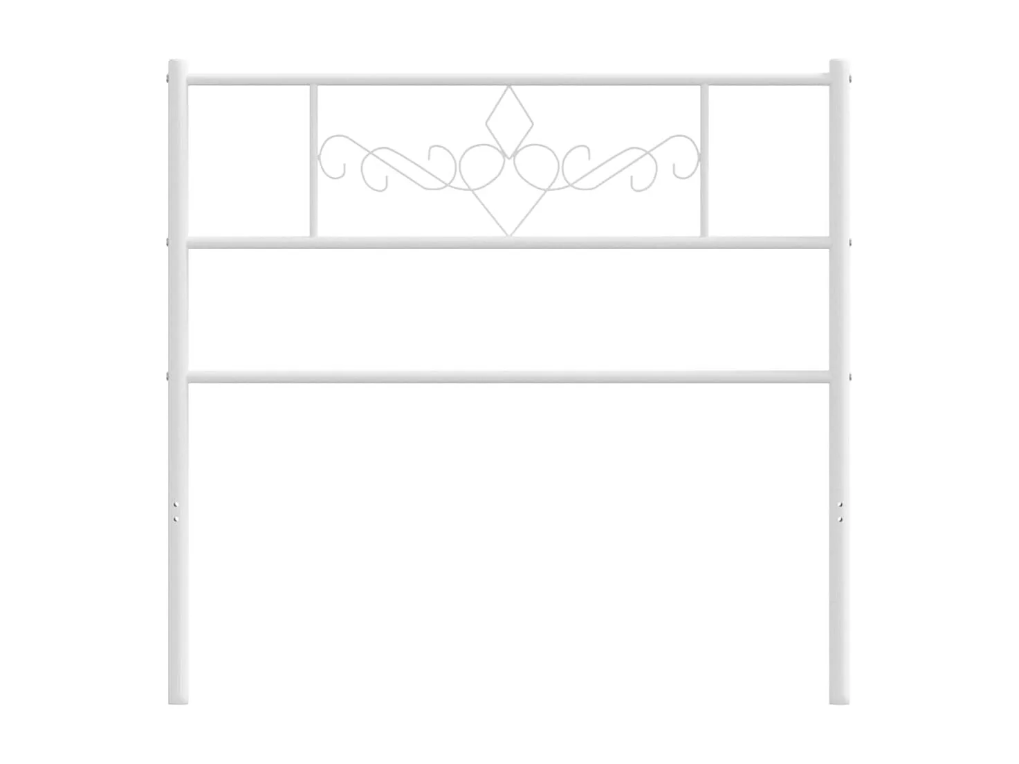 Mueble cabecero | Cabezal de cama | Cabecero de metal blanco 100 cm