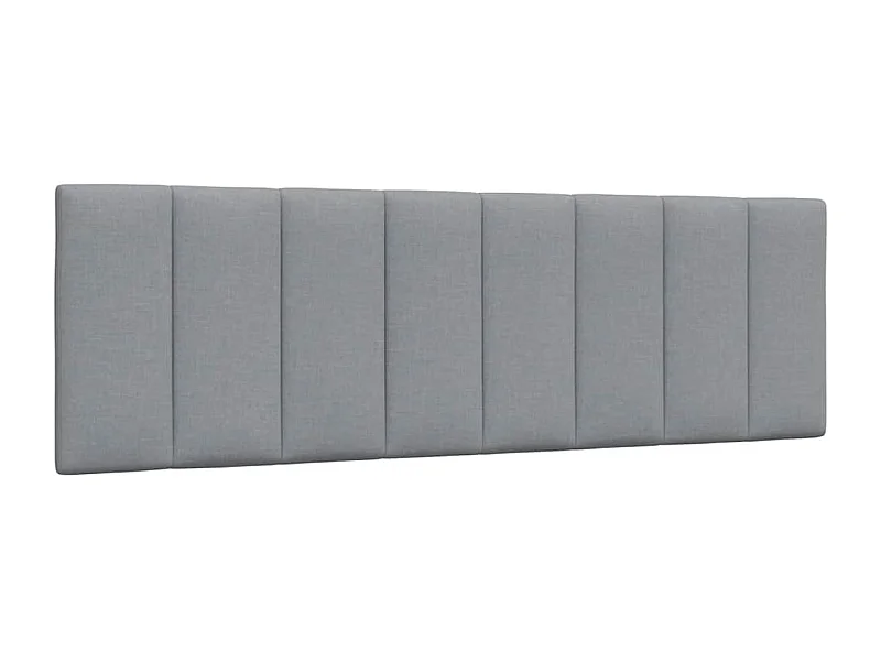 Cabecero de Cama | Cabezal de cama | Mueble de cabecero acolchado Hanko tela gris claro 160 cm