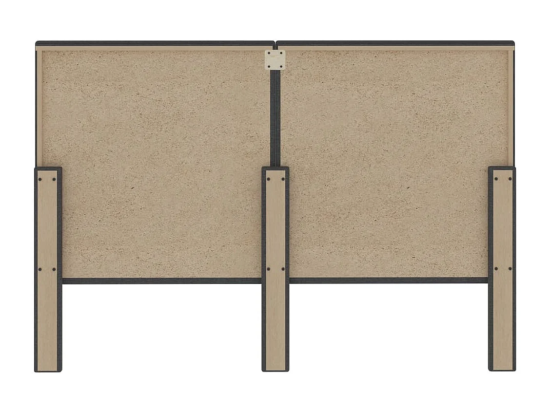 Tête de Lit | Panneau de tête pour lit Moderne touffetée Gris foncé Tissu 140x200 cm