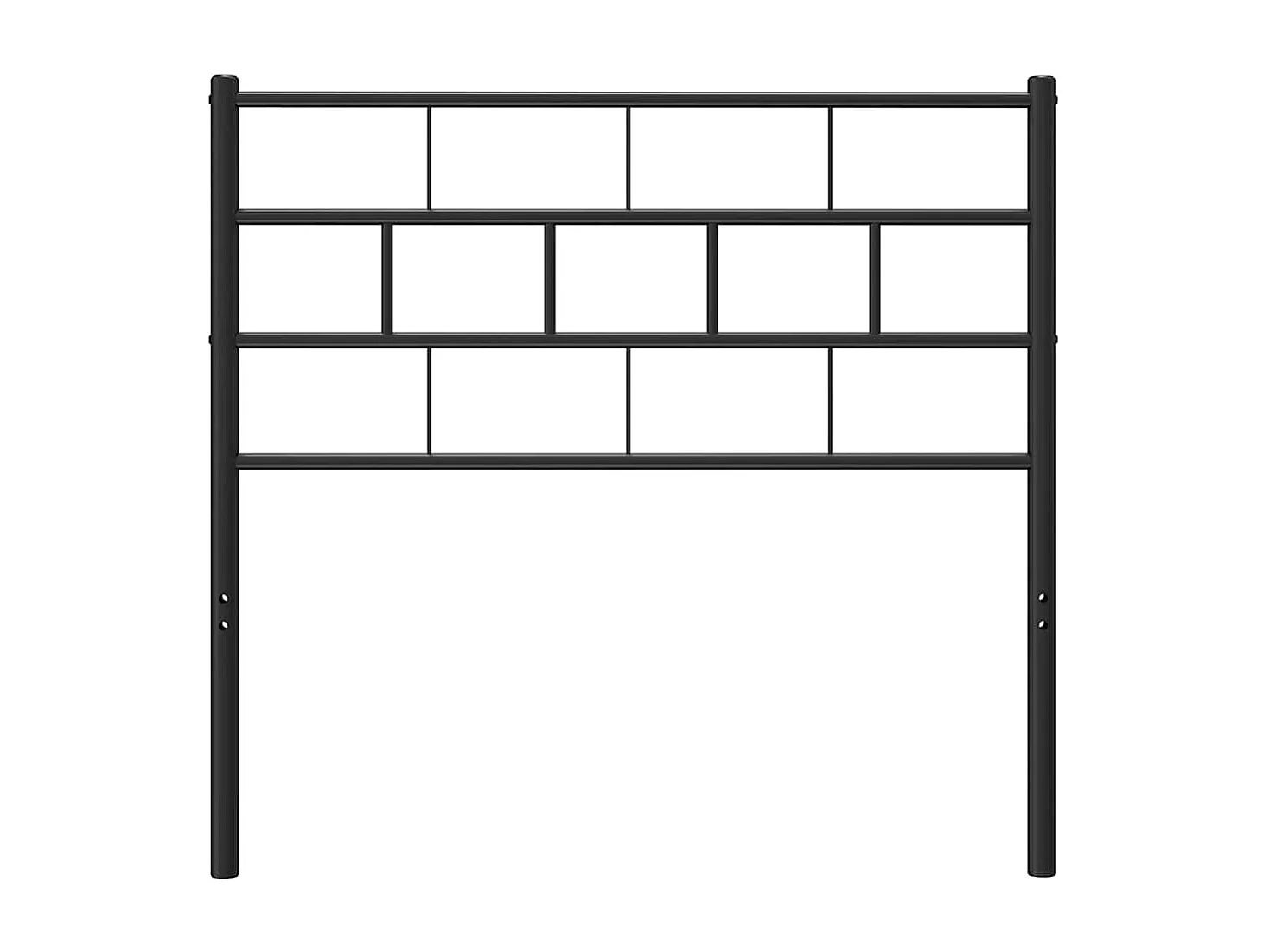 Tête de Lit | Panneau de tête pour lit Moderne métal noir 100 cm