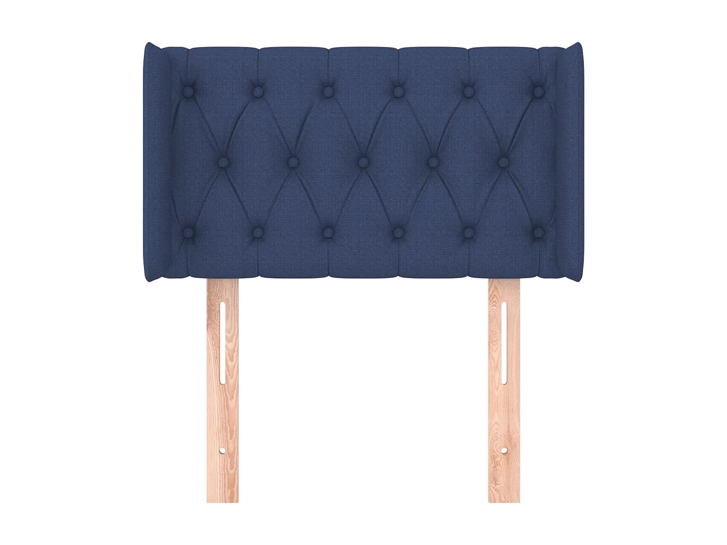 Tête de Lit | Panneau de tête pour lit Moderne avec oreilles Bleu 83x16x78/88 cm Tissu