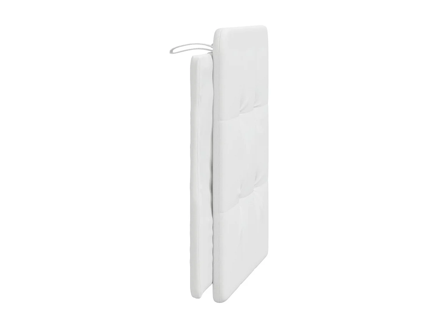 Cabecero de Cama | Cabezal de cama | Mueble de cabecero acolchado Zadar cuero sintético blanco 90 cm