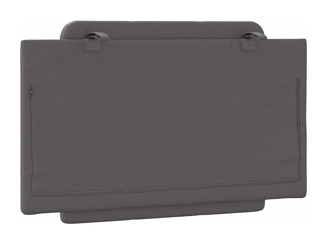 Tête de lit | Coussin de tête de lit | Tête de lit décoratif gris 80 cm similicuir