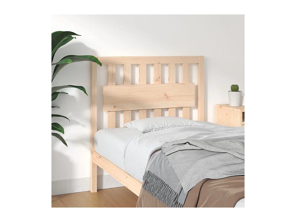 Cabecero de Cama | Cabezal de cama | Mueble de cabecero madera maciza de pino 95,5x4x100 cm