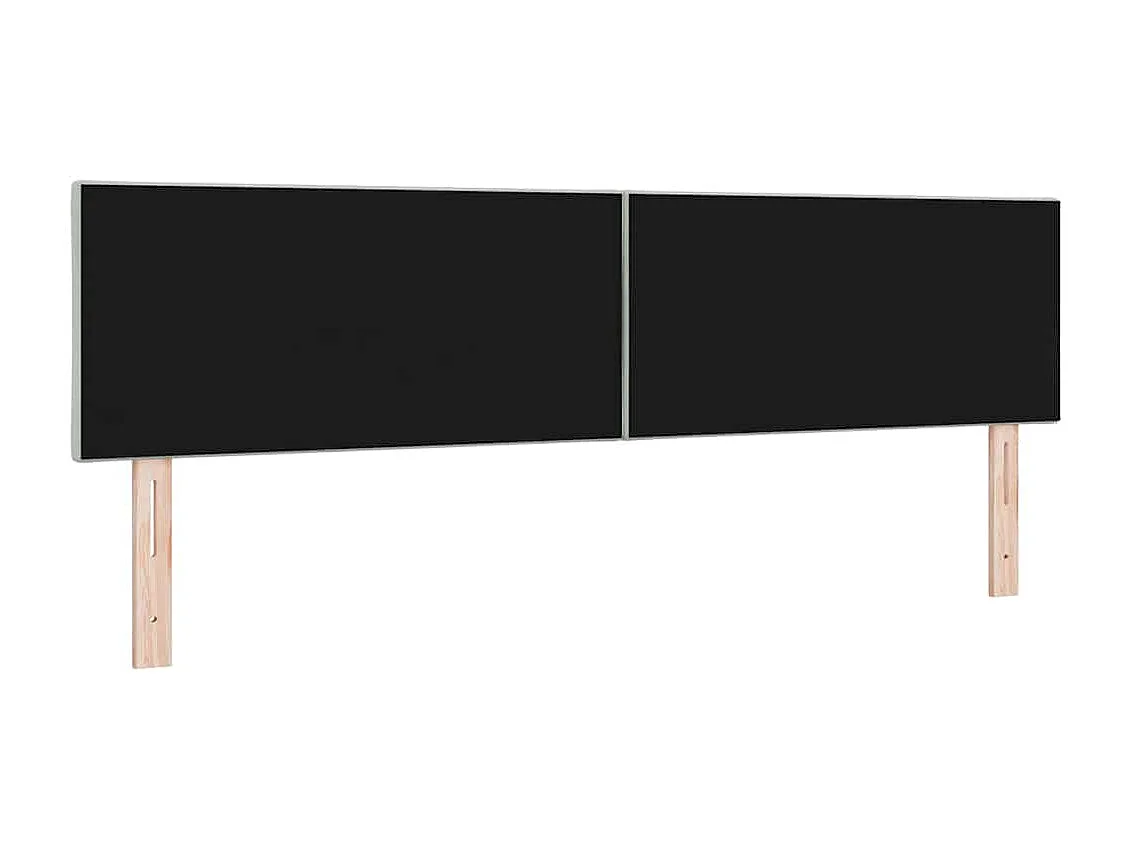 Tête de lit Montage mural | Panneau de tête pour lit Moderne  Géométrique Gris clair 180 cm Velours