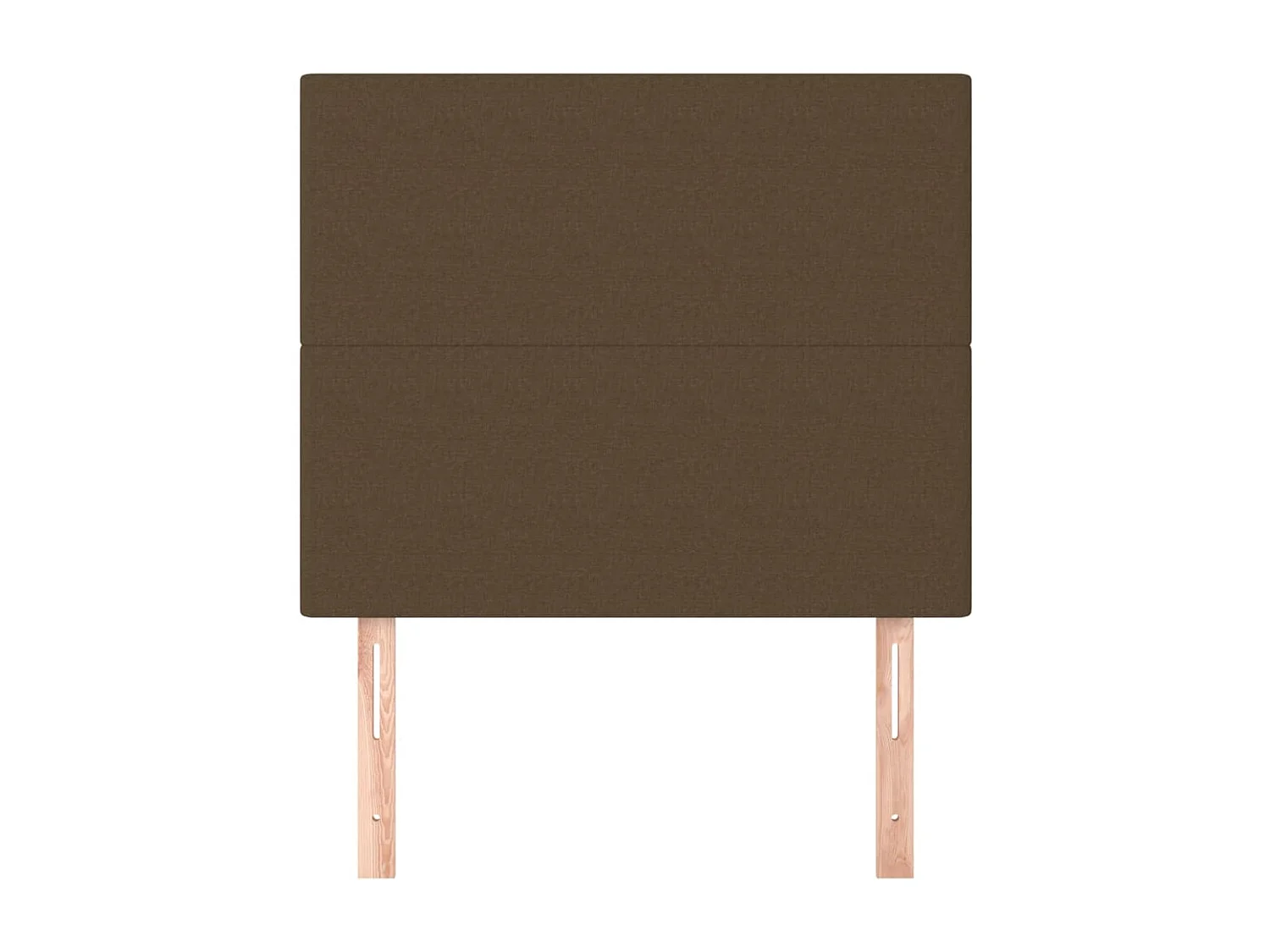 Têtes de lit | Panneaux de tête pour lit Moderne 2 pcs Marron Foncé 80x5x78/88 cm Tissu