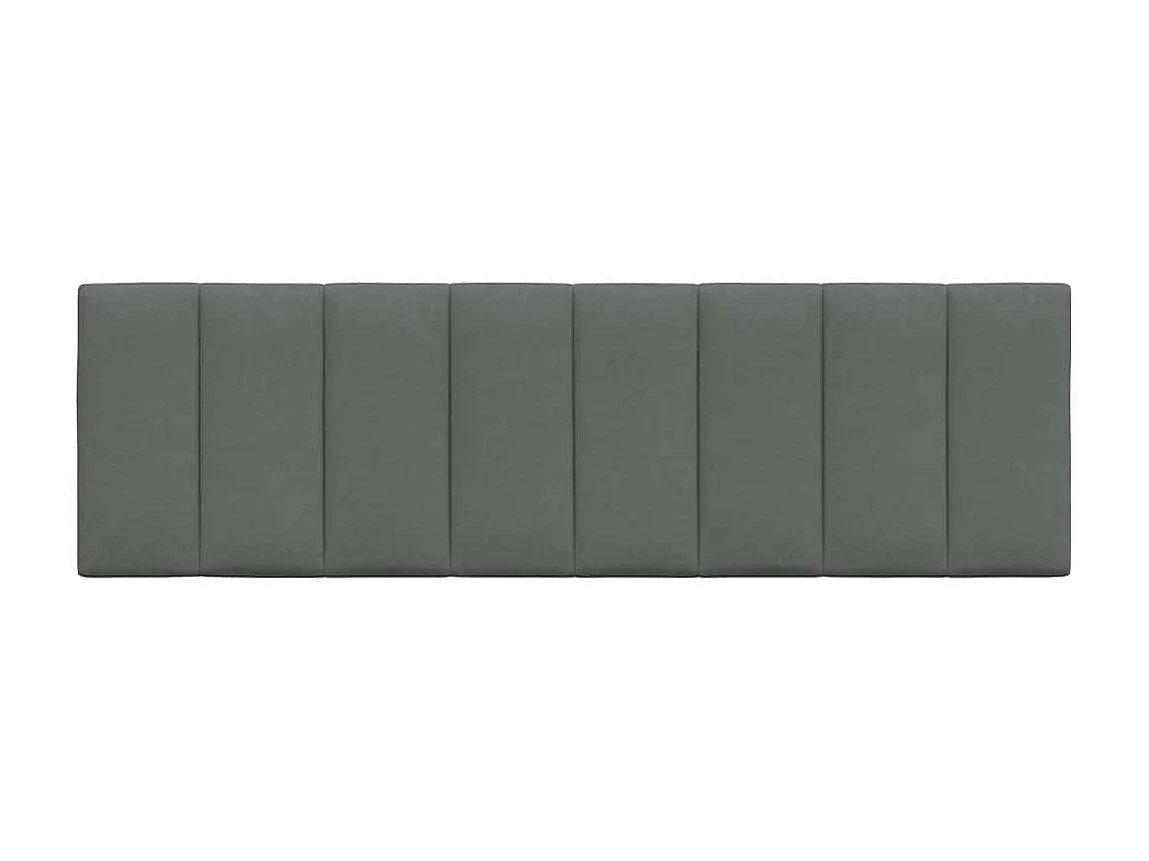 Tête de lit | Coussin de tête de lit | Tête de lit décoratif gris foncé 160 cm tissu