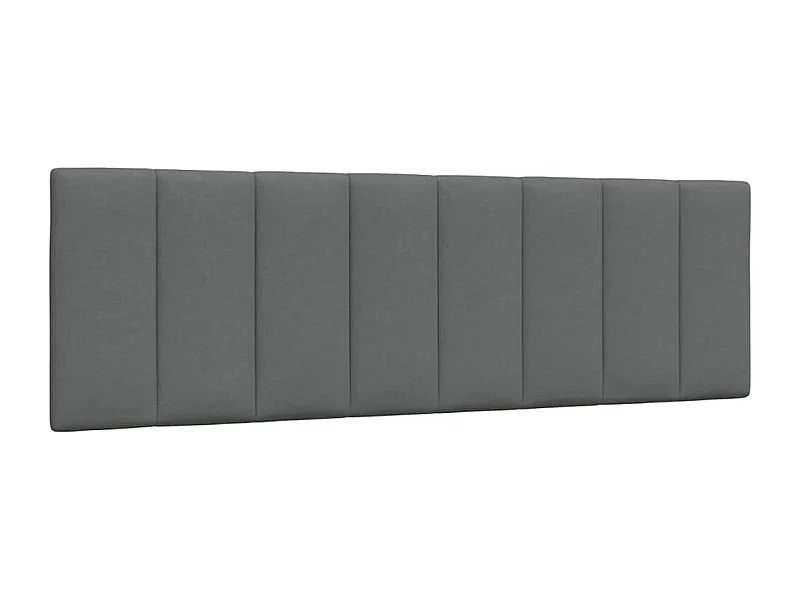 Cabecero de Cama | Cabezal de cama | Mueble de cabecero acolchado Hanko tela gris oscuro 160 cm