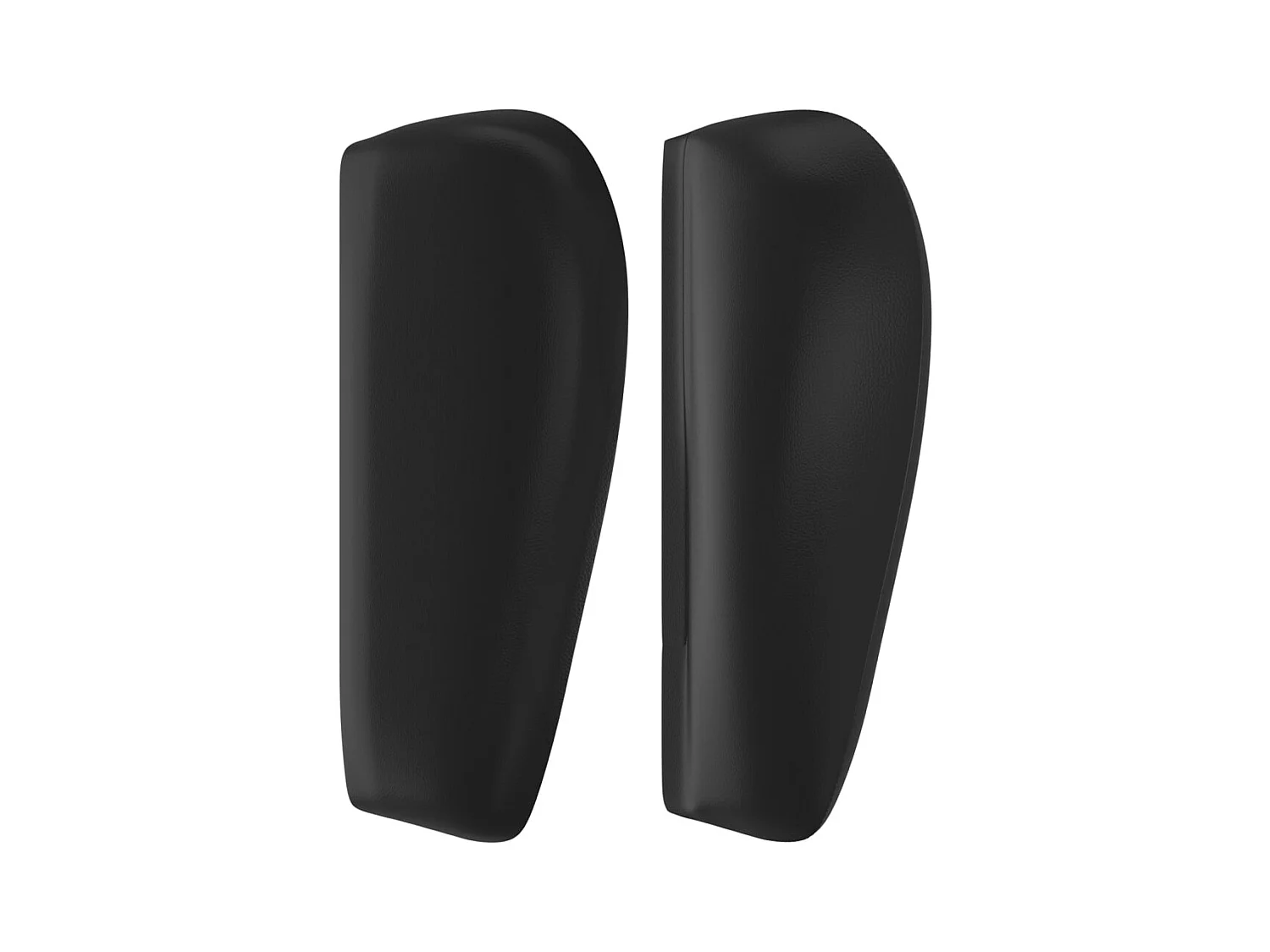 Tête de Lit | Panneau de tête pour lit Moderne avec oreilles Noir 203x23x78/88 cm Similicuir