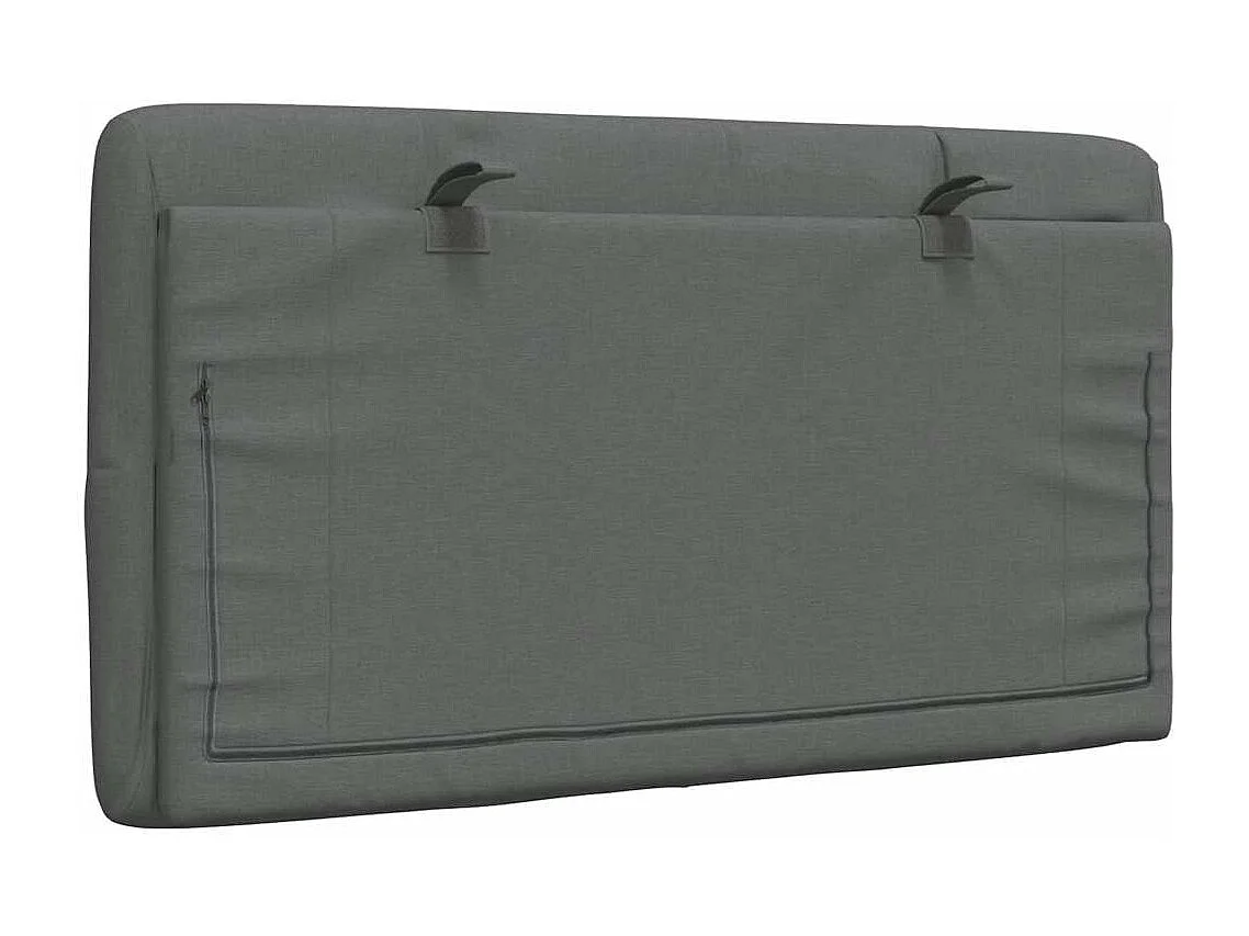 Cabecero de Cama | Cabezal de cama | Mueble de cabecero acolchado tela gris oscuro 80 cm