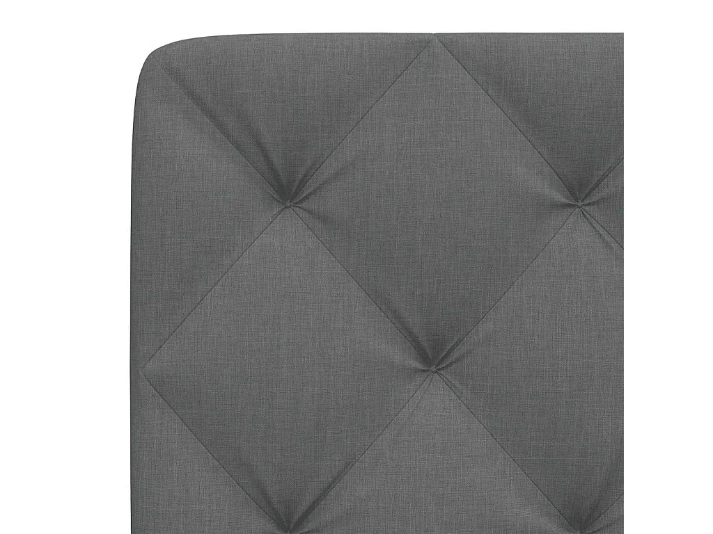 Cabecero de Cama | Cabezal de cama | Mueble de cabecero acolchado tela gris oscuro 80 cm