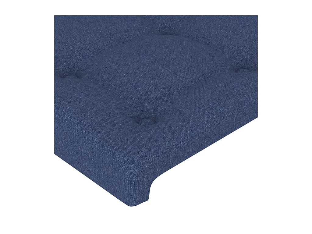 Cabeceros | Cabezal de cama | Mueble de cabecero 4 unidades de tela azul 100x5x78/88 cm