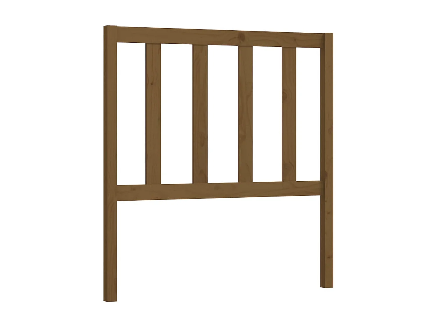 Tête de Lit | Panneau de tête pour lit Moderne Marron miel 81x4x100 cm Bois massif de pin