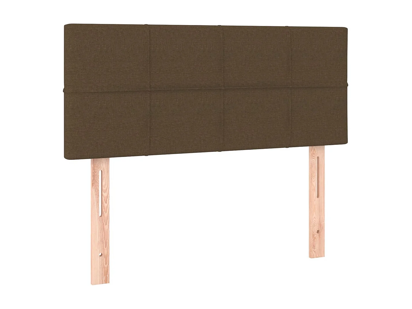 Hoofdbord | Hoofdeinde LED 100x5x78/88 cm stof donkerbruin