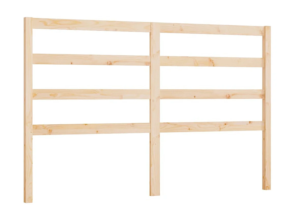 Tête de Lit | Panneau de tête pour lit Moderne 141x4x100 cm Bois massif de pin