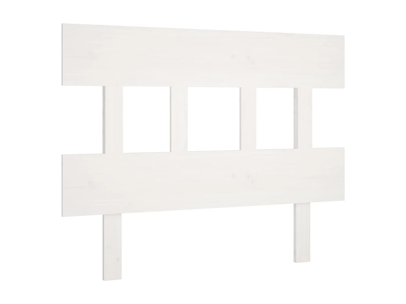 Cabecero de Cama | Cabezal de cama | Mueble de cabecero madera maciza de pino blanco 103,5x3x81 cm