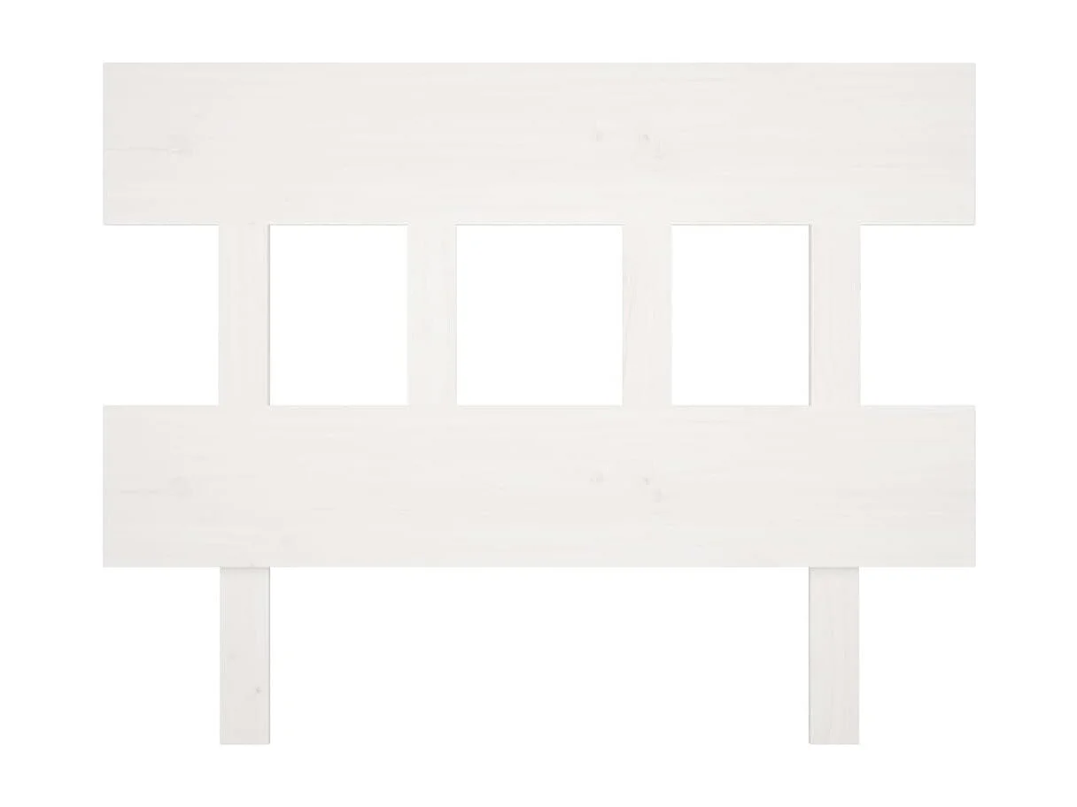 Cabecero de Cama | Cabezal de cama | Mueble de cabecero madera maciza de pino blanco 103,5x3x81 cm