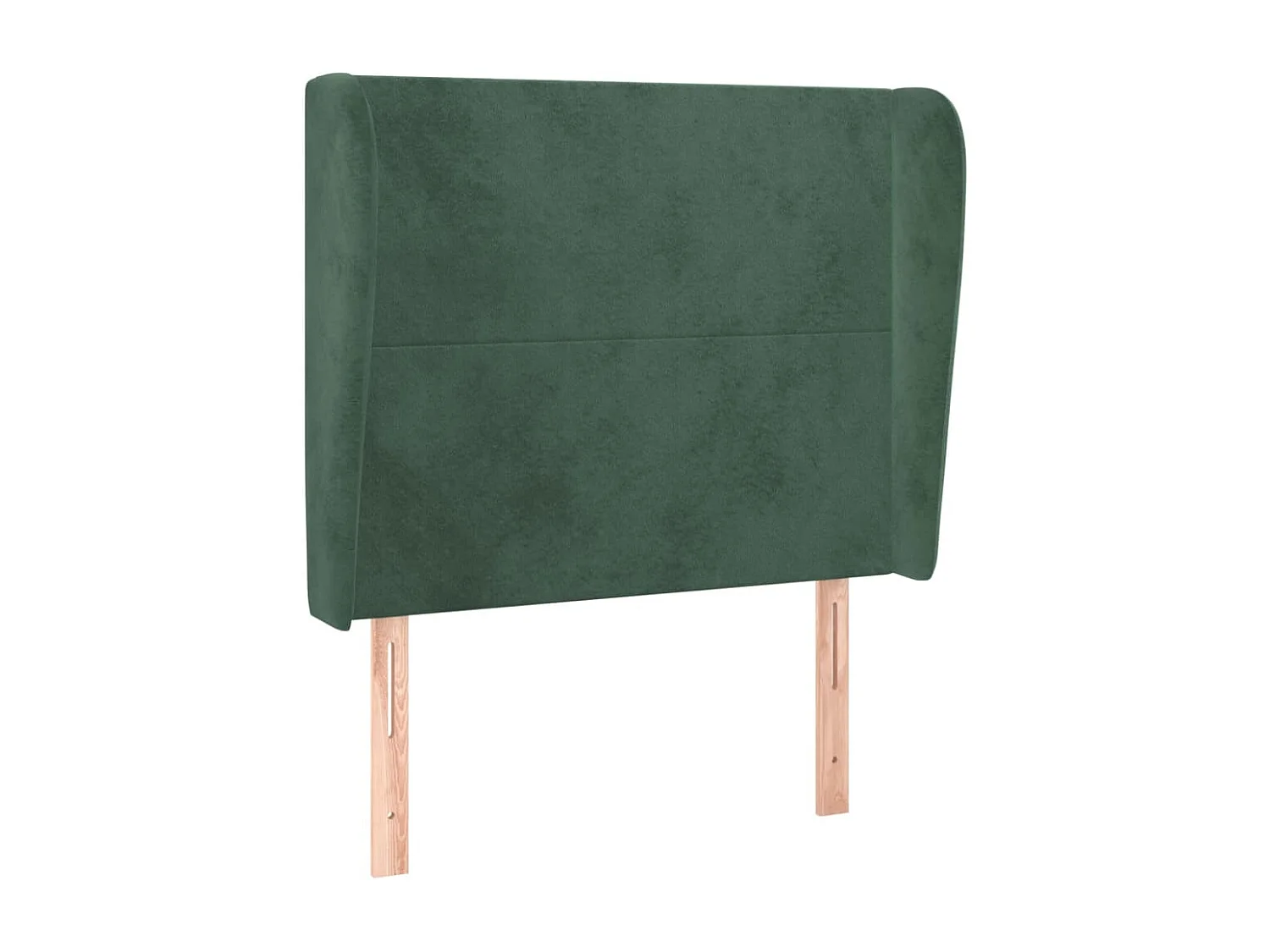 Tête de Lit | Panneau de tête pour lit Moderne avec oreilles Vert foncé 103x23x118/128 cm Velours